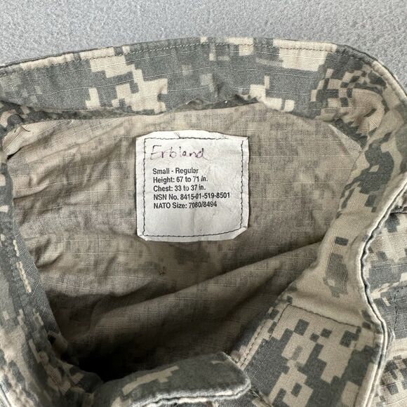 US Military ACU Army Combat Uniform Coat Shirt UCP Digital Camo Top Small Reg - Picture 10 of 16